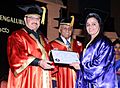 The Union Minister for Health & Family Welfare, Shri J.P. Nadda presenting the Phd degree to a student at the 20th Convocation Ceremony of NIMHANS, at Bengaluru on February 13, 2016