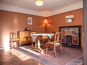 Tiled period setting at Jackfield Tile Museum