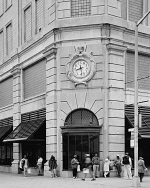View of northeast corner of 1924 store, from northeast looking southwest. - Rich's Downtown Department Store, 45 Broad Street, Atlanta