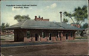 Wakefield Centre station 1913 postcard