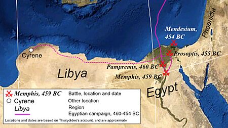 Wars of the Delian League Egyptian campaign