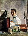 (Albi) Auto-portrait devant un miroir - 1882 Toulouse-Lautrec - MLT.20