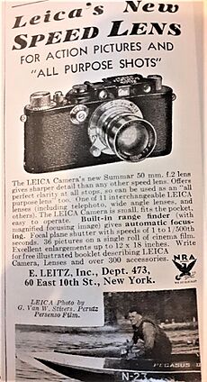 1930s Leica advert in Time magazine