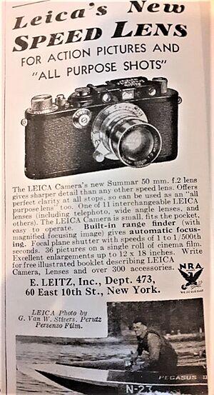 1930s Leica advert in Time magazine