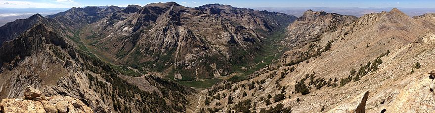 Lamoille Canyon from Verdi Peaks view