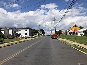 2022-09-26 12 46 57 View northwest along Howertown Road between Chapel Street and Grove Street in North Catasauqua, Northampton County, Pennsylvania
