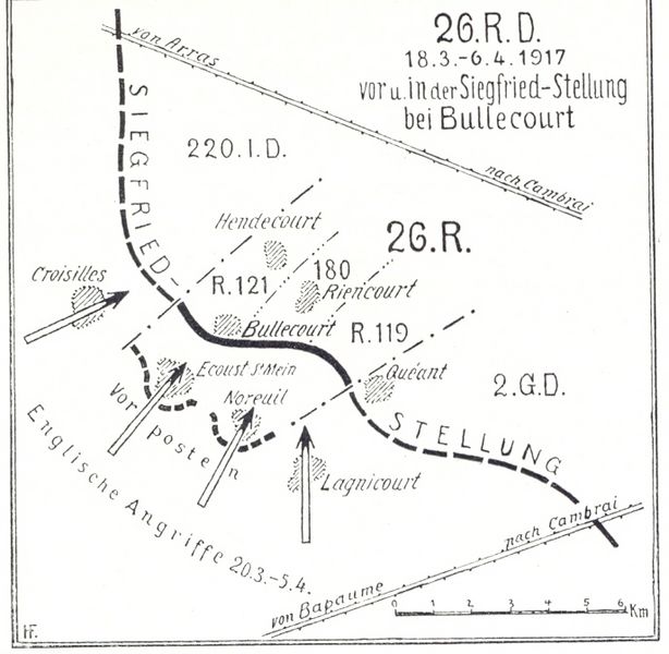 26.Res.-Div. März 1917 Bullecourt