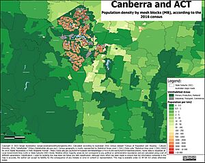 ACT Canberra density