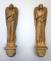 Angels by Louise Abel sculptor, Rookwood Pottery Company, c. 1920, architectural faience - Cincinnati Art Museum - DSC03115