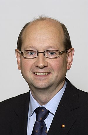 Arne Lyngstad, ordforande Norges delegation (Bilden ar tagen vid Nordiska radets session i Oslo, 2003)
