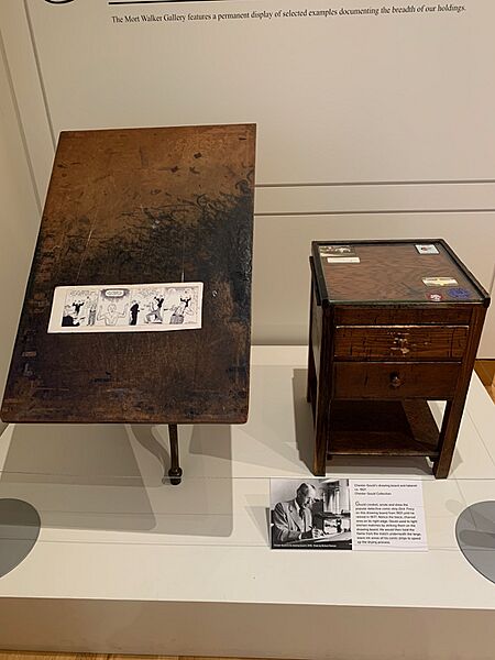 Billy Ireland Drawing Board Display