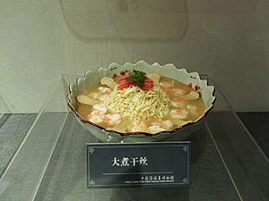 Braised Shredded Chicken with Ham and Dried Tofu 2011-04