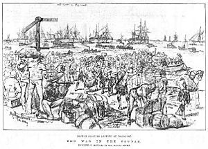 British soldiers landing at Trinkitat - ILN 1884