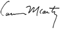 Cormac McCarthy signature