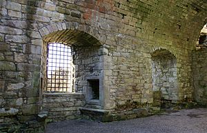 Craignethan Castle - great hall