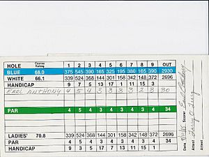 Earl Front Nine of Scorecard 64 at Crow Canyon Country Club