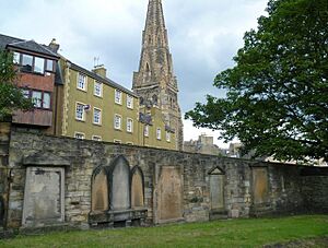 East wall of the Buccleuch Church graveyard (geograph 2509905)