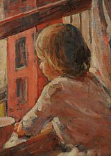 Eva Theresa Bradshaw-Girl at Window