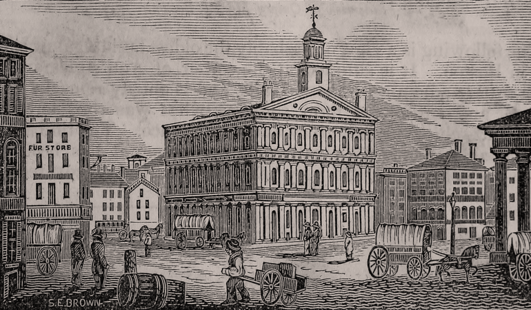 Faneuil Hall, Boston, 1839