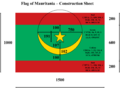 Flag of Mauritania (Construction Sheet)