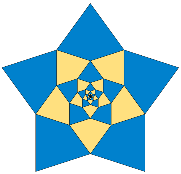 Fractal Penrose kite rosette
