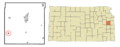 Franklin County Kansas Incorporated and Unincorporated areas Williamsburg Highlighted