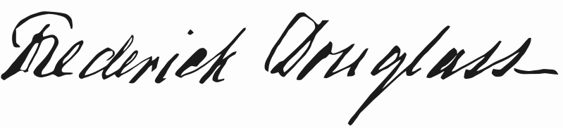 Frederick Douglass signature