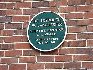 Frederick Lanchester blue plaque