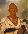 George Catlin - Múk-a-tah-mish-o-káh-kaik, Black Hawk, Prominent Sac Chief - 1985.66.2 - Smithsonian American Art Museum