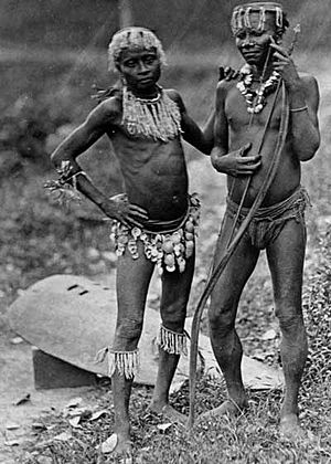 Great Andamanese - two men - 1875