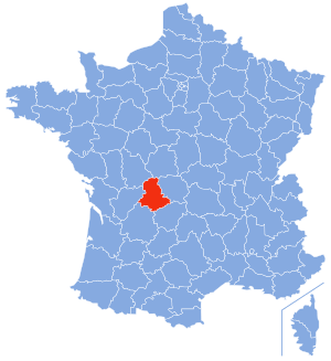 Location of Haute-Vienne in France
