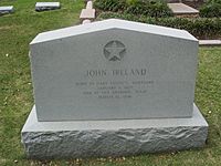 John Ireland grave at Texas State Cemetery in Austin IMG 6658