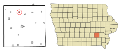 Location of Keswick, Iowa