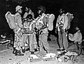 Korps Speciale Troepen. Parachutisten worden klaargemaakt voor een actie. Paratroopers are being prepared for an action 1948 KNIL Royal Netherlands East Indies Army Koninklijk Nederlandsch-Indisch Leger