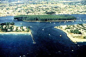 Lake Worth Inlet aerial view