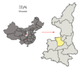 Location of Xianyang Prefecture within Shaanxi (China)