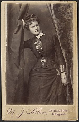 Mark Joseph Allan - studio portrait of Maude Edith Victoria Glover later Fleay.jpg