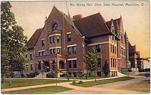 McKinley Hall, Ohio State Hospital, Massillon, Ohio (1915 Postcard)