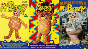 Mr Blobby VHS covers