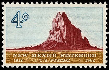 New Mexico statehood 1962 U.S. stamp.1