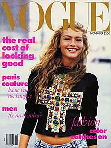 November 1988 Vogue cover