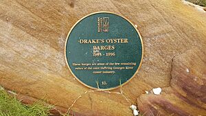 Oatley, NSW - Neverfail Bay, oyster farming plaque (April 2019)