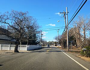 Westbound Bryant Road in Waretown