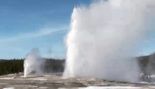 On rare occasions at the right point, Beehive will synchronizing eruptions with the larger nearby Old Faithful