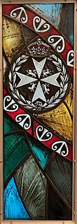 Order of St John stained glass window, Wellington Hospital, New Zealand