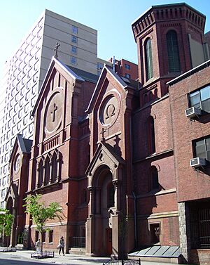 Our Lady of the Scapular-St. Stephen 29th Street facade from west