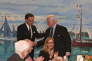 Paul Kirk and Ted Kennedy