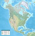 Physical Features of North America map by Tom Patterson v. 1.01, meters