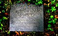 Plaque funéraire de Marguerite Yourcenar