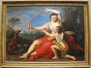 Pompeo batoni, diana e cupido, 1761